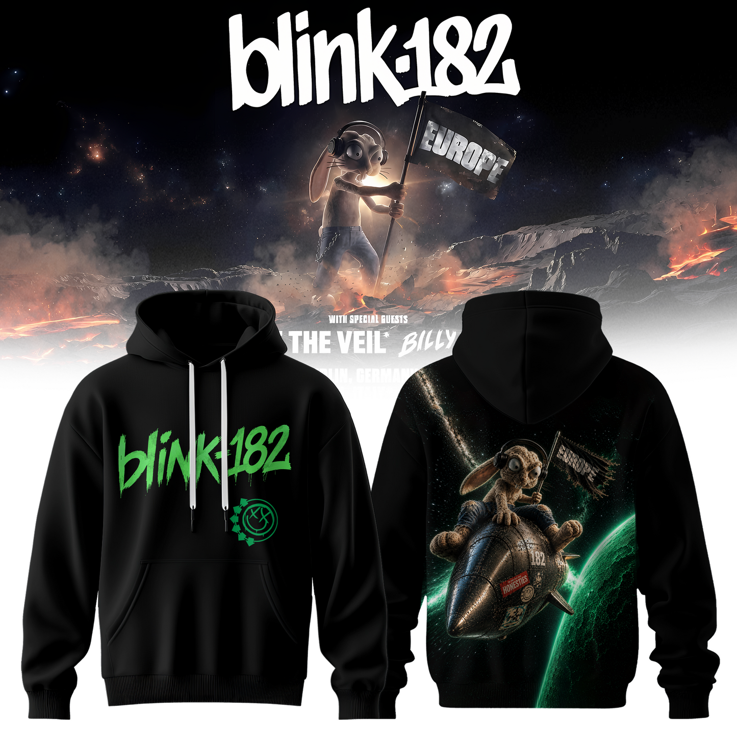 Blink-182 Meltdown Europe Hoodie 26