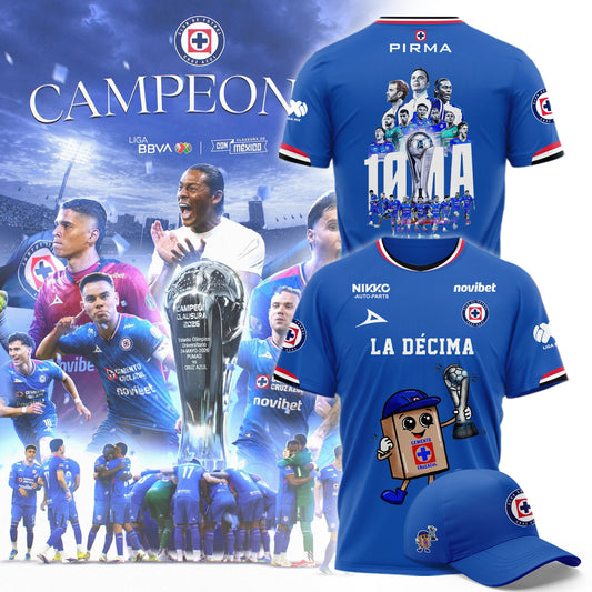 🏆Cruz Azul — La Décima Liga MX 2026 Limited Shirt