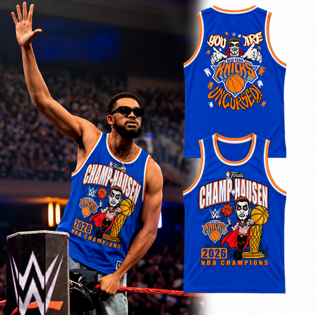 _New York Knick 2026 KATHAUSEN in the house 🧡💙