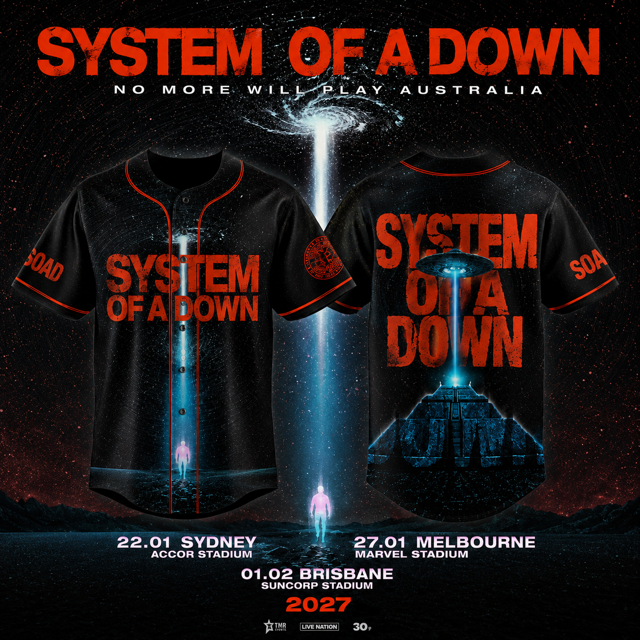 _SYSTEM OF A DOWN – AUSTRALIA 2027 JERSEY