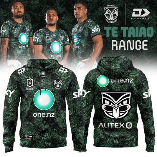 ,2026 New Zealand Warriors Adults Replica Te Taiao hoodie
