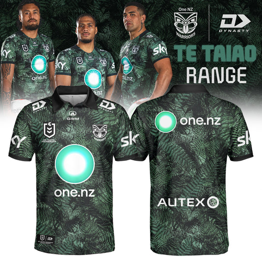 ,2026 New Zealand Warriors Adults Replica Te Taiao Polo