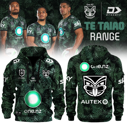 ,2026 New Zealand Warriors Adults Replica Te Taiao hoodie Jacket