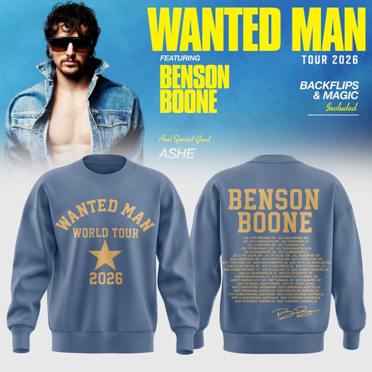Benson Boone Wanted Man signed Sweatshirt