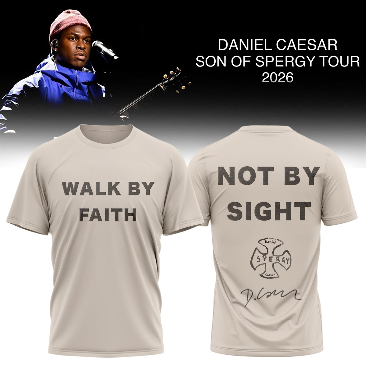 Daniel Caesar’s Son of Spergy Tour Signed TShirt