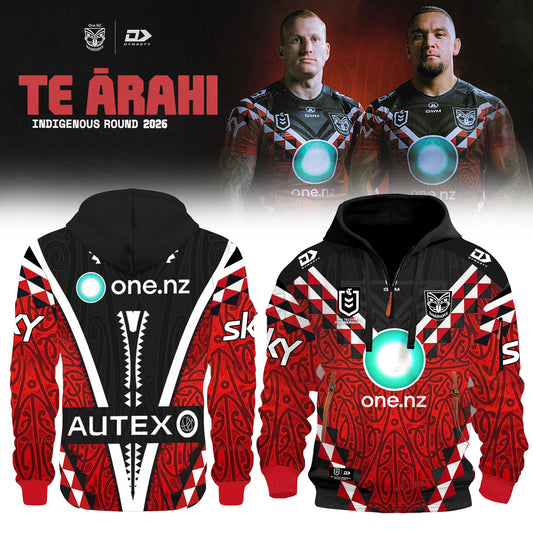 _New Zealand Warriors Indigenous Round 2026 Te Ārahi hoodie Jacket
