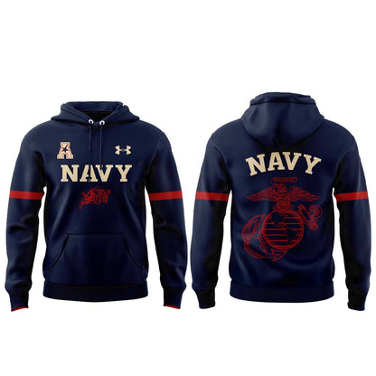 Navy Happy 250th Marines First to Fight Combo Hoodie