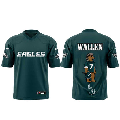 . Morgan Wallen Still The Problem Tour 2026 x Philadelphia Eagles Limited Edition Football Jersey V2