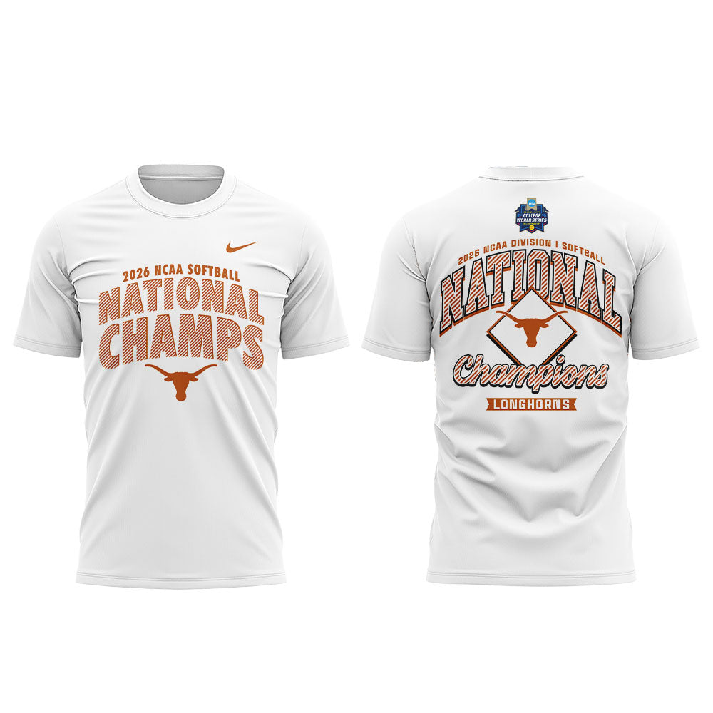 Limited Edition Longhorns 2026 Softball National Champions 🥎🤘🏆 Shirt