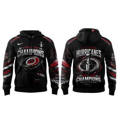 C Hurricanes 2026 Stanley Cup Champions Hoodie