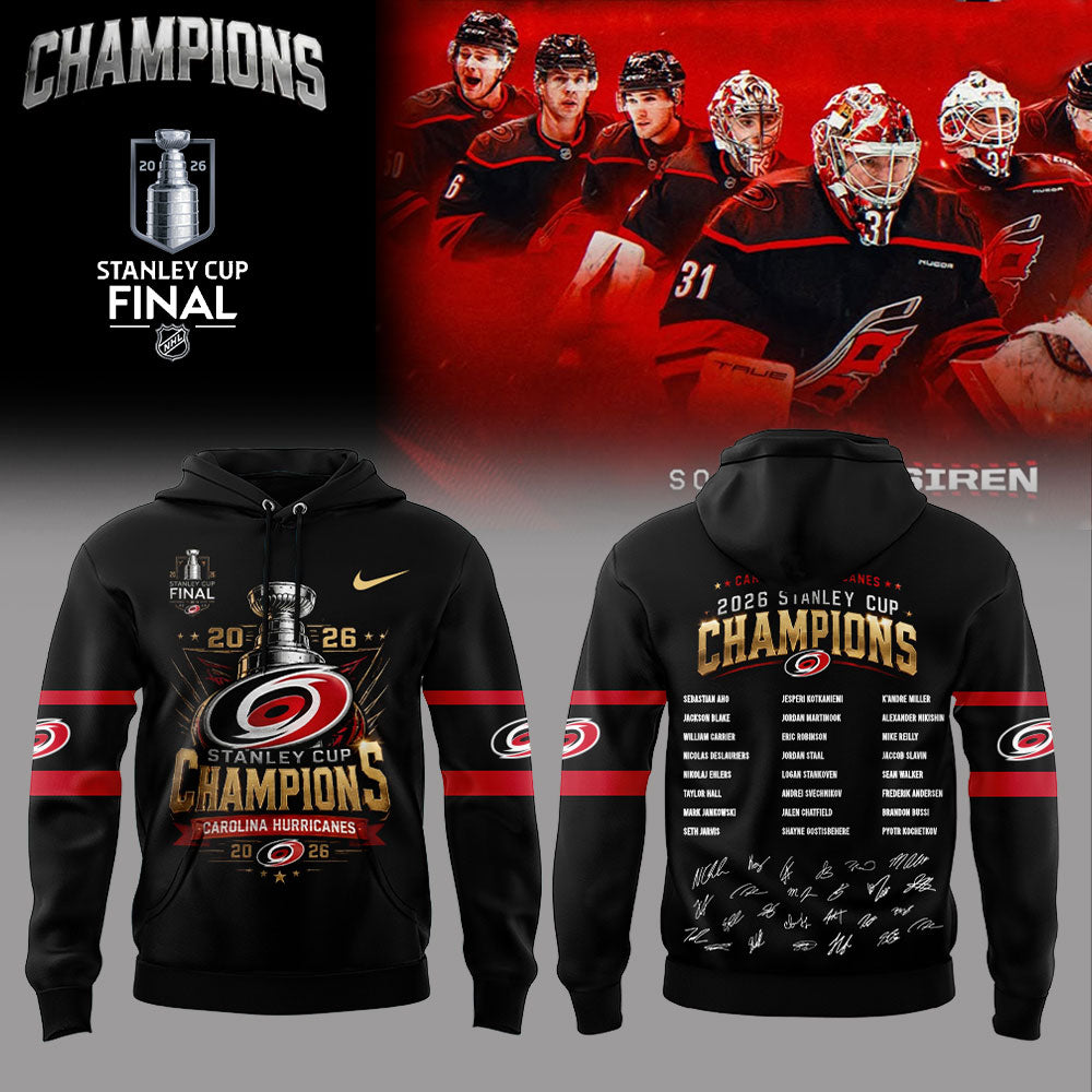 C Hurricanes 2026 Stanley Cup Champions Hoodie V3