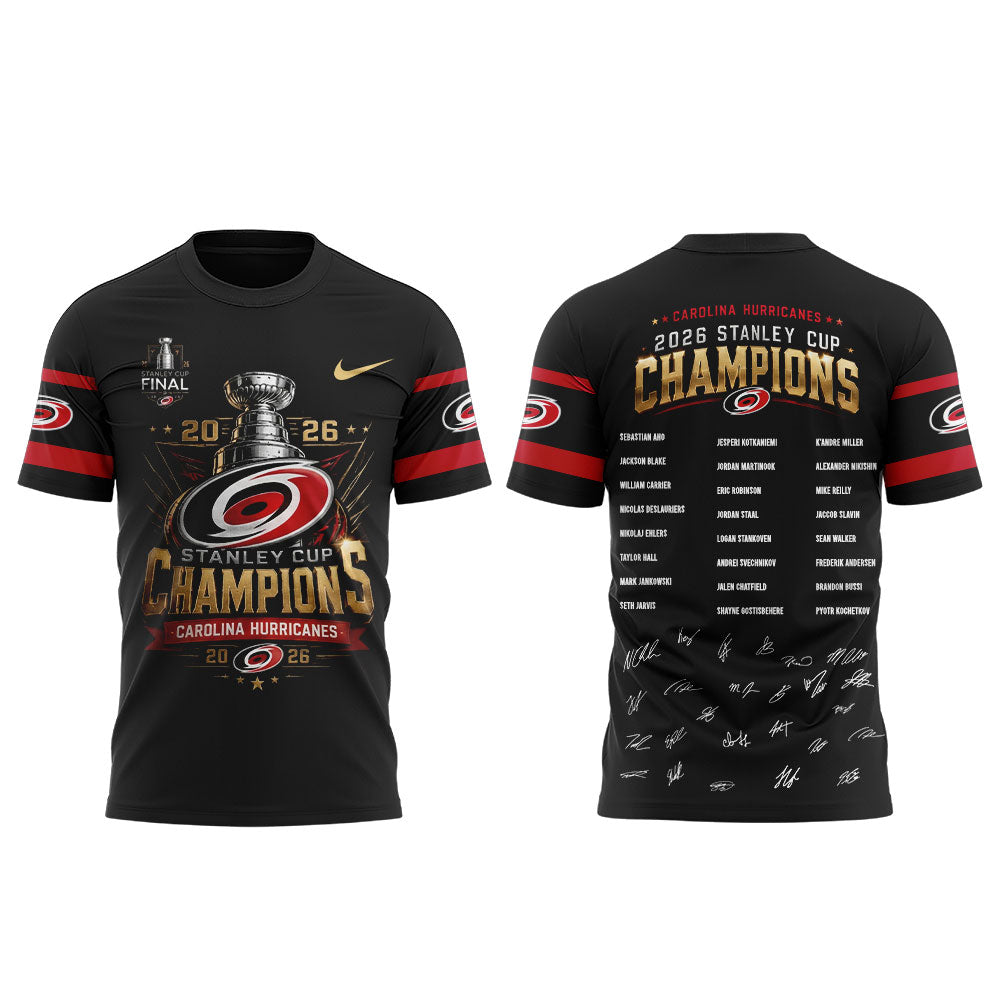 C Hurricanes 2026 Stanley Cup Champions Shirt V3