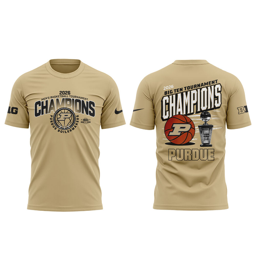 Purdue Boilermakers 2026 Big Ten Men’s Basketball Tournament Champions Shirt