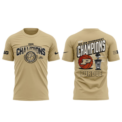 Purdue Boilermakers 2026 Big Ten Men’s Basketball Tournament Champions Shirt