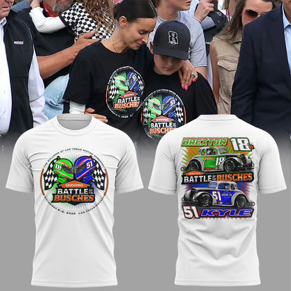 . Men’s Racing Legend Memorial Kyle Busch Limited Edition Shirt White