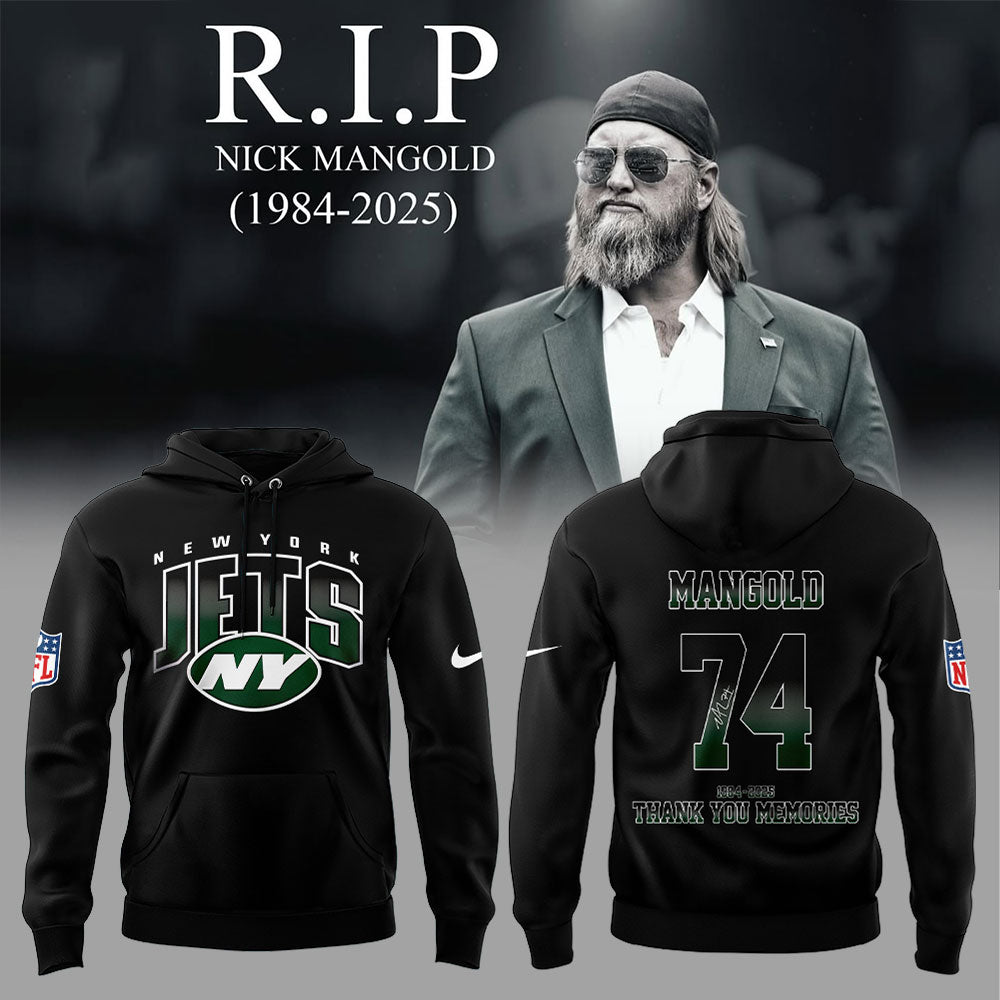 NY.Jets Legend Nick Mangold. Thank You Memories Hoodie