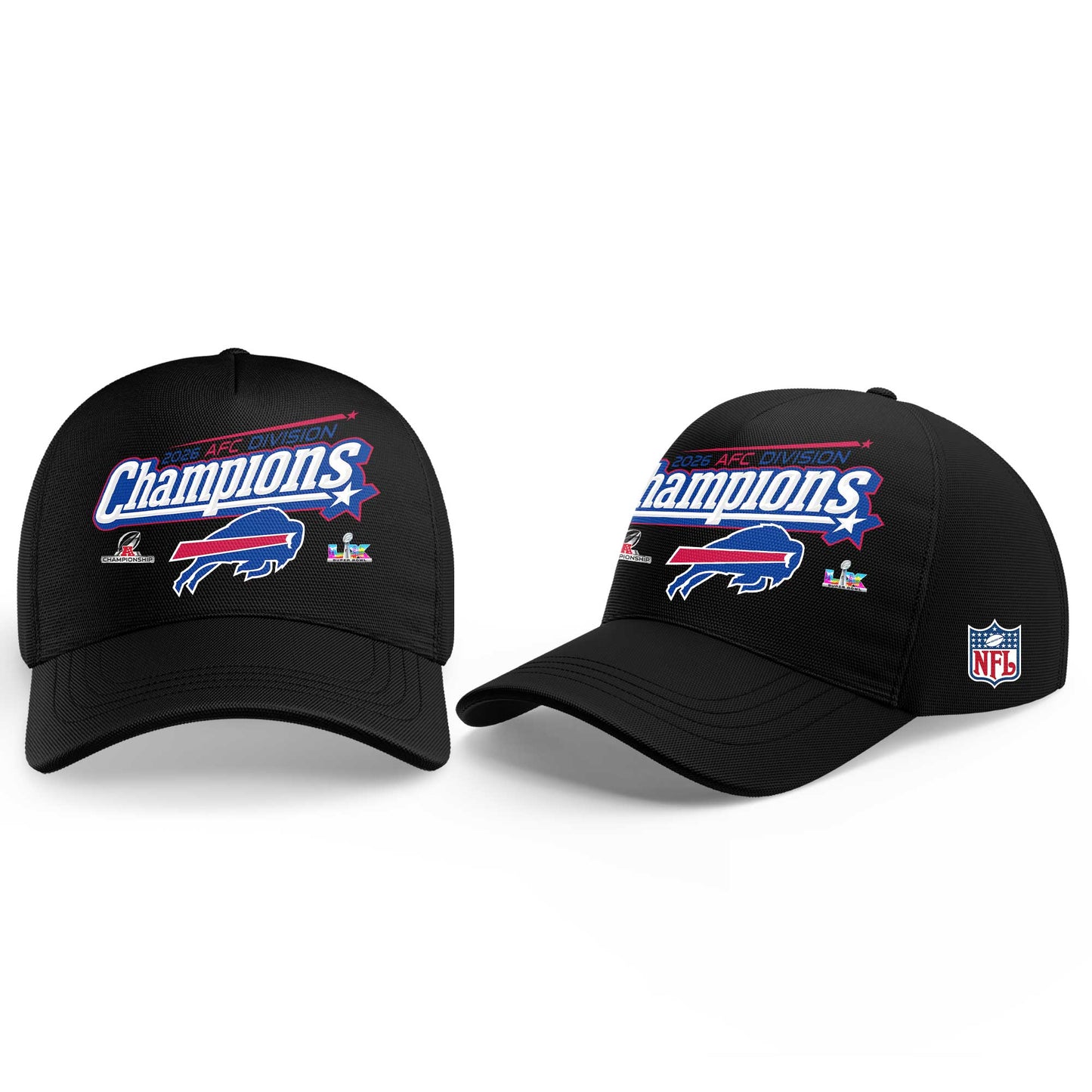B Bills 2026 AFC Division Champions Black Hoodie