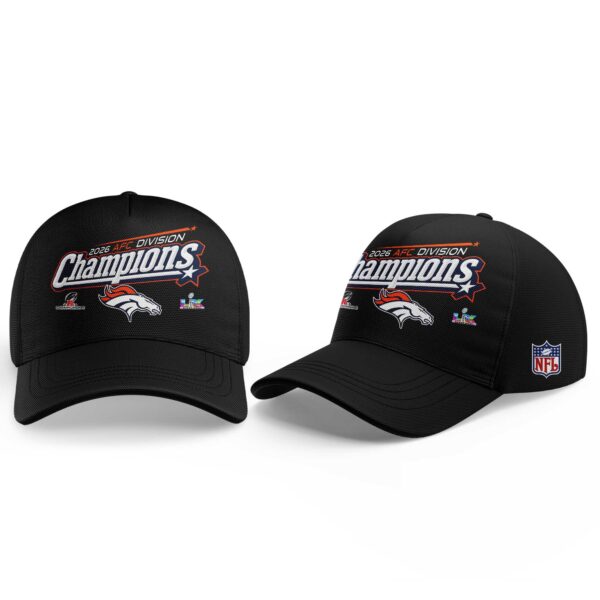 D Broncos 2026 AFC Division Champions Black Hoodie V2
