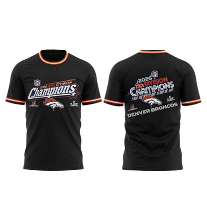 D Broncos 2026 AFC Division Champions Black Shirt