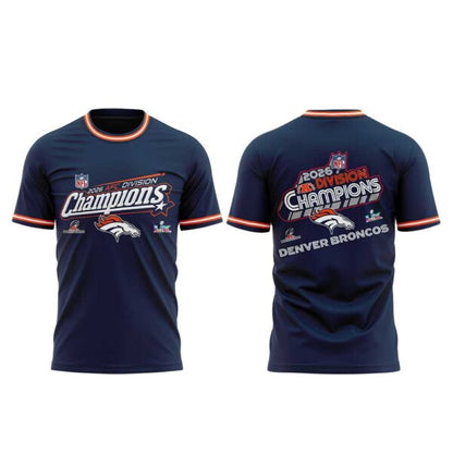 D Broncos 2026 AFC Division Champions Blue Shirt