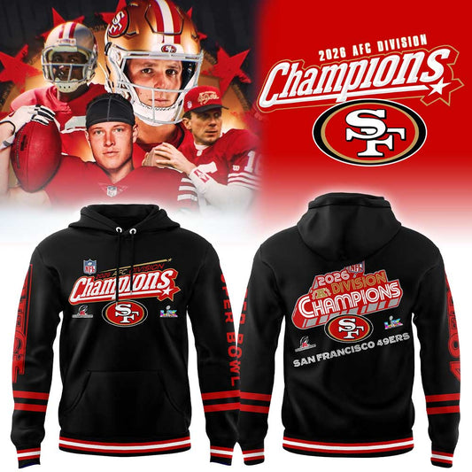 SF.49ers 2026 AFC Division Champions Black Hoodie