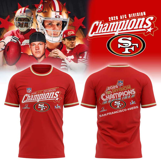 SF.49ers 2026 AFC Division Champions Red Shirt