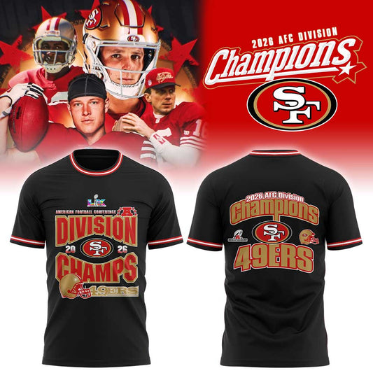 SF.49ers 2026 AFC Division Champions Black Shirt V2