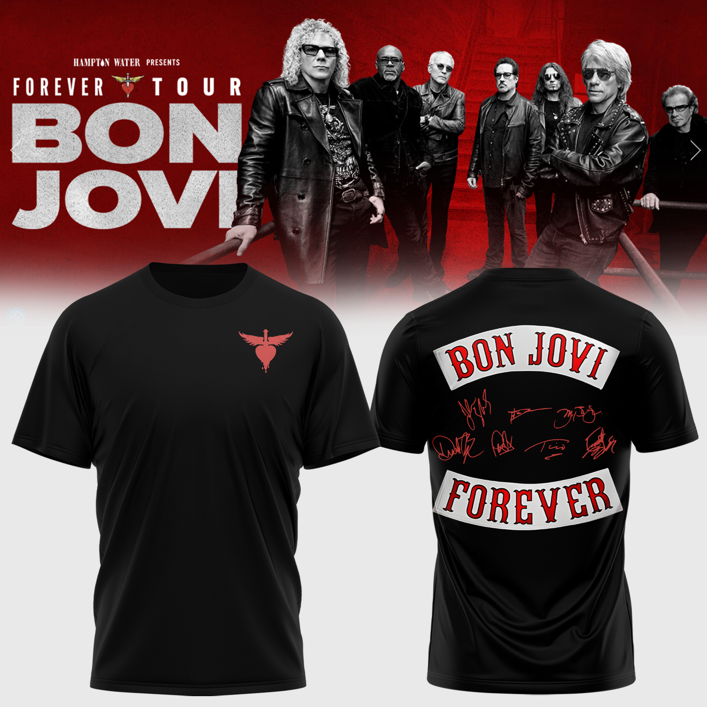 BON JOVI “Forever Tour” Signature Collection Limited Edition – T-shirt