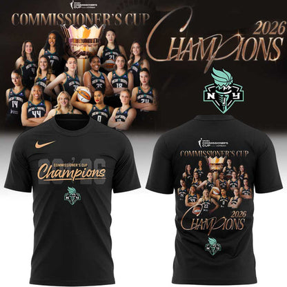 New York Liberty WNBA Commissioner’s Cup CHAMPIONS 2026 Shirt
