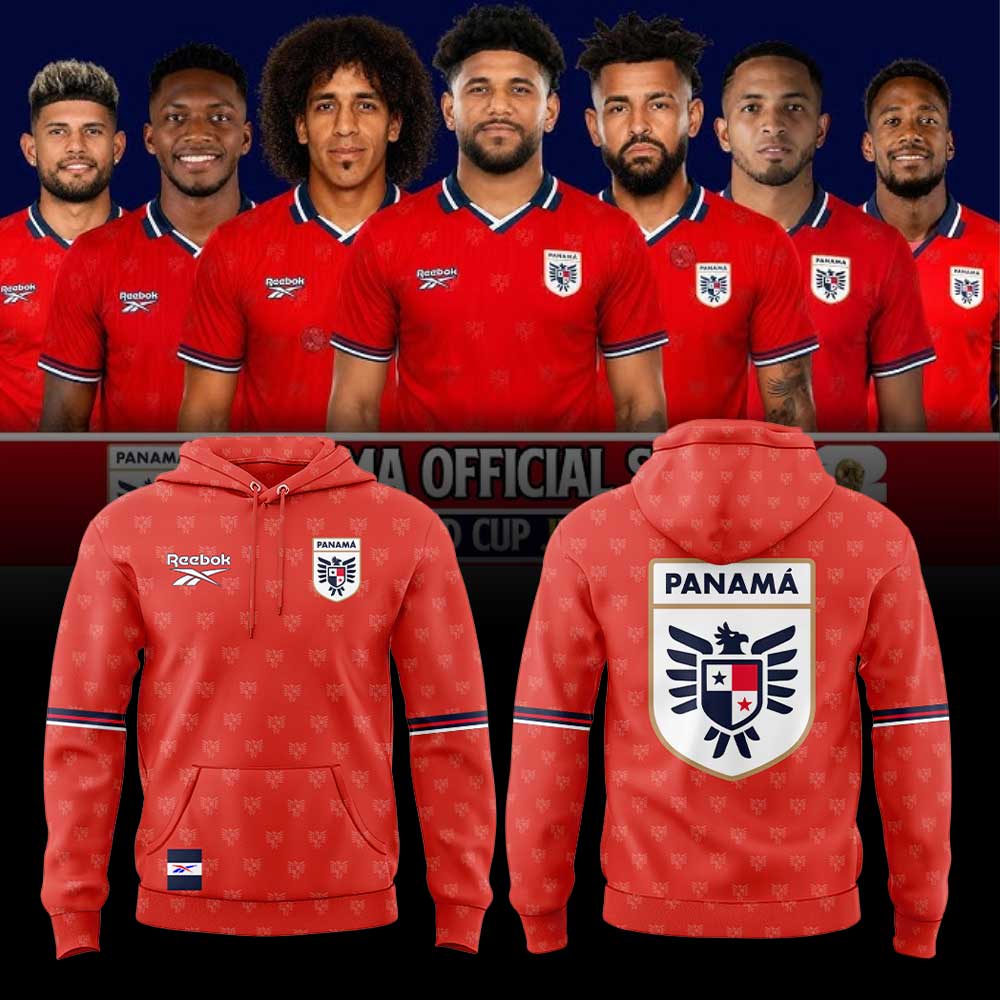 La selección nacional de fútbol de Panamá ha presentado su nueva equipación para el Mundial de 2026. Hoodie Red