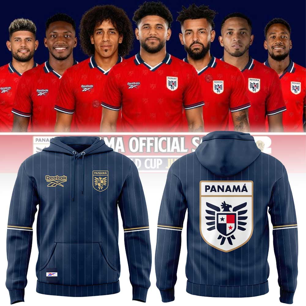 La selección nacional de fútbol de Panamá ha presentado su nueva equipación para el Mundial de 2026. Hoodie Blue