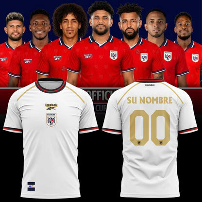La selección nacional de fútbol de Panamá ha presentado su nueva equipación para el Mundial de 2026 Shirt White Custom Name, Number