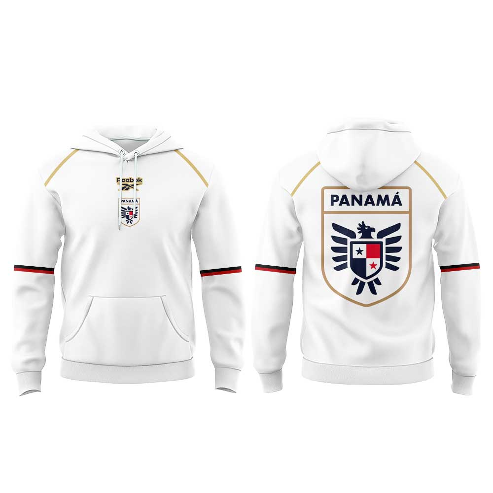 La selección nacional de fútbol de Panamá ha presentado su nueva equipación para el Mundial de 2026 Hoodie White