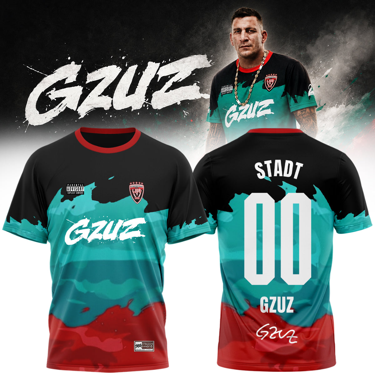 GZUZ “Live Europe 2026” Signature Limited Edition – Tshirt (Custom Name &amp; Number)