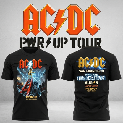 01.13. Special Shirt AC/DC - San Francisco, CA - Power Up Tour 2026 T-Shirt