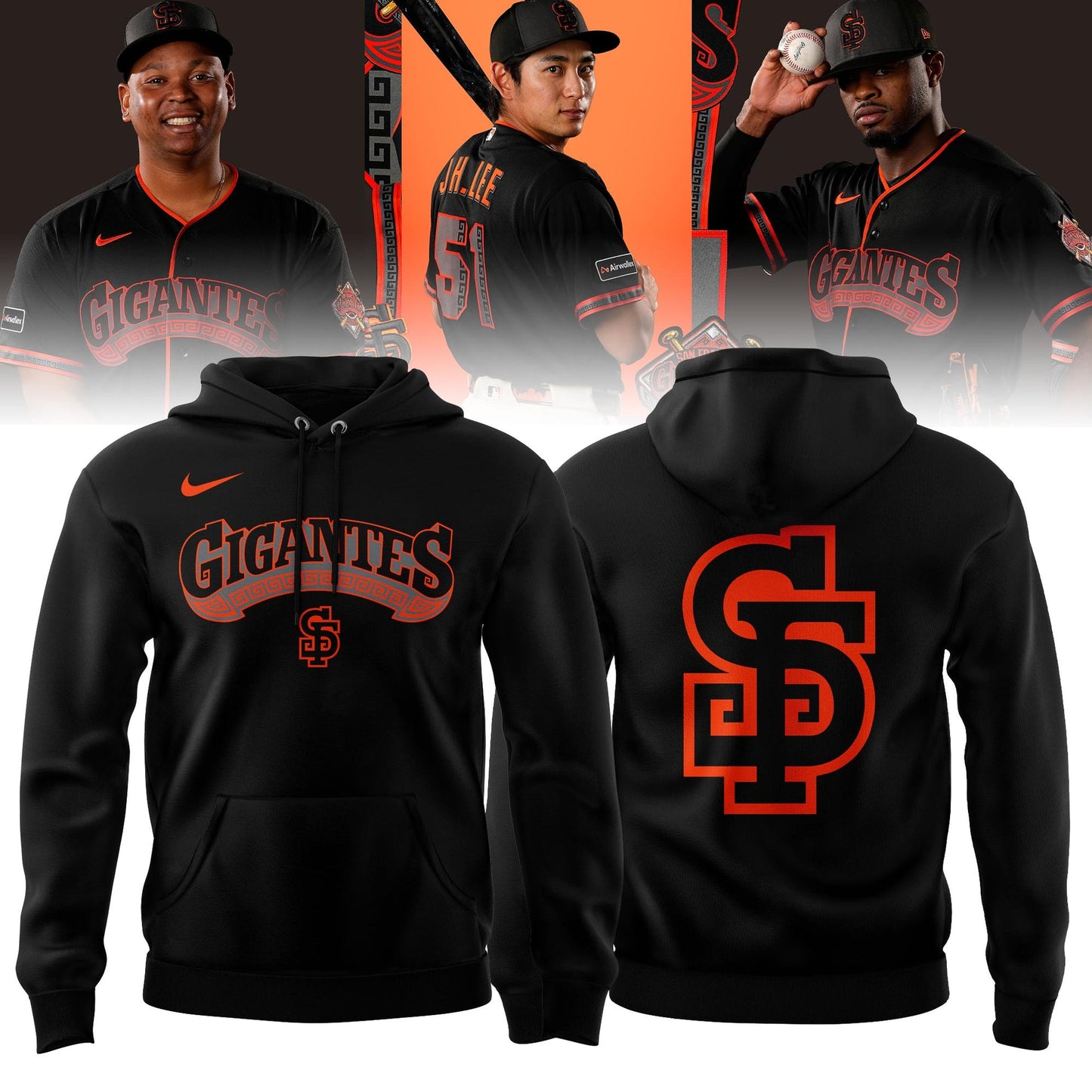 San Francisco Giants - GIGANTE🔥- Hoodie - Black
