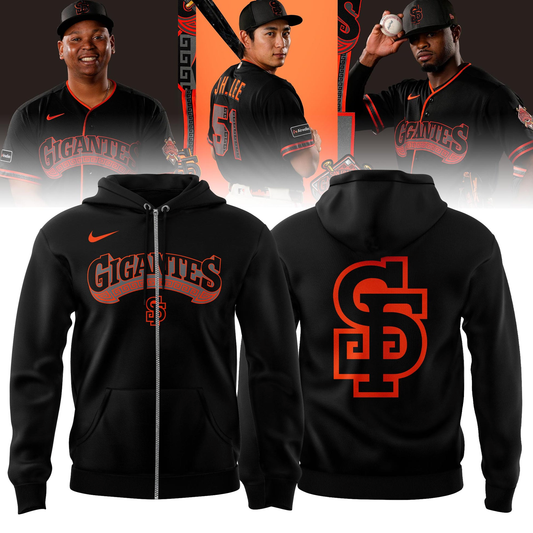 San Francisco Giants - GIGANTE🔥- ZIP Hoodie - Black
