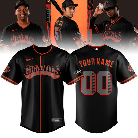 San Francisco Giants - GIGANTE🔥- Custom Jersey - Black