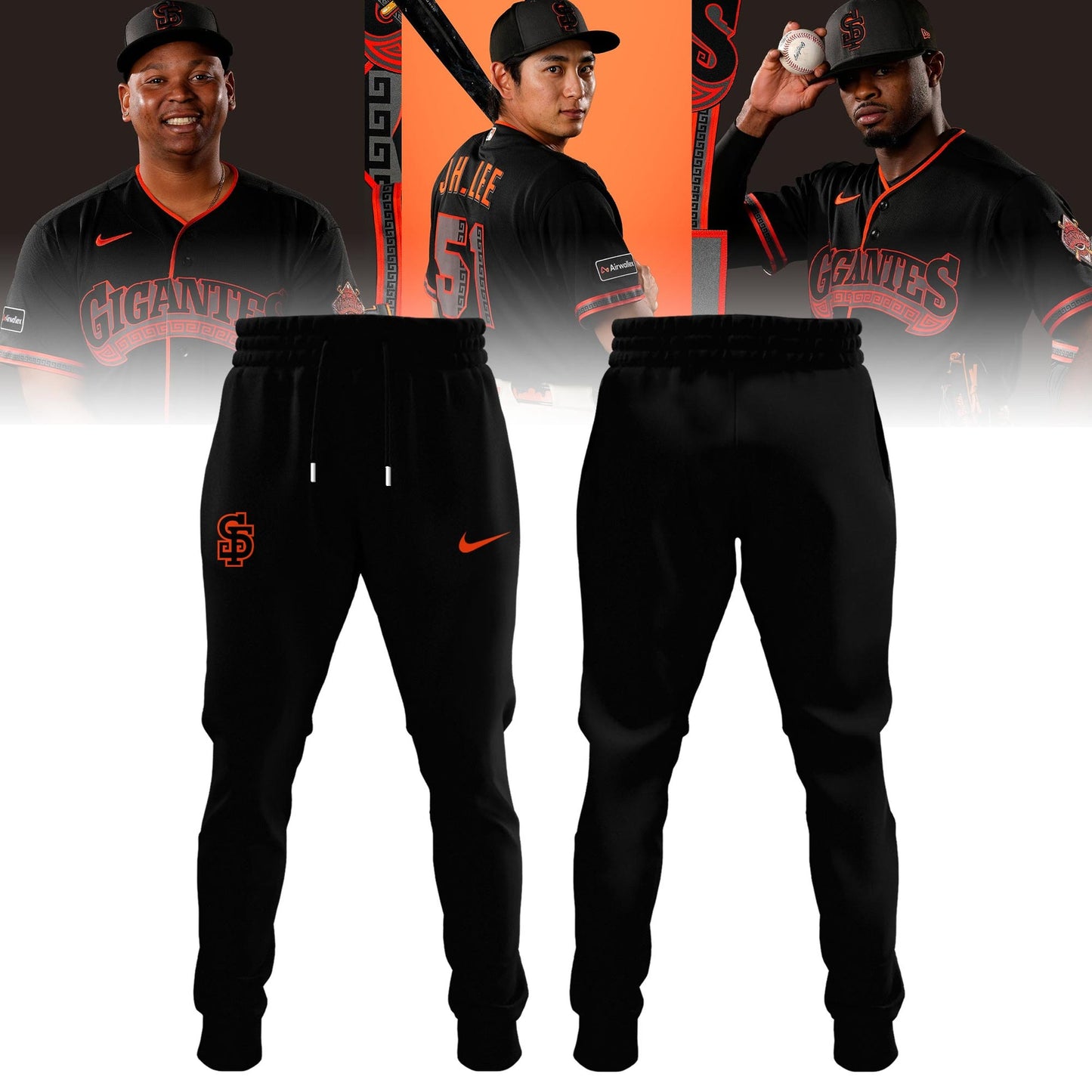 San Francisco Giants - GIGANTE🔥- Custom Hoodie - Black