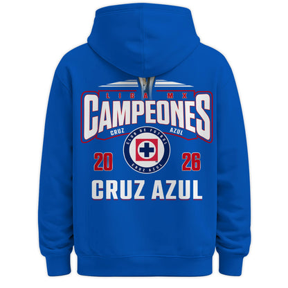 Cruz Azul 2026 Campeones Royal Blue Hoodie