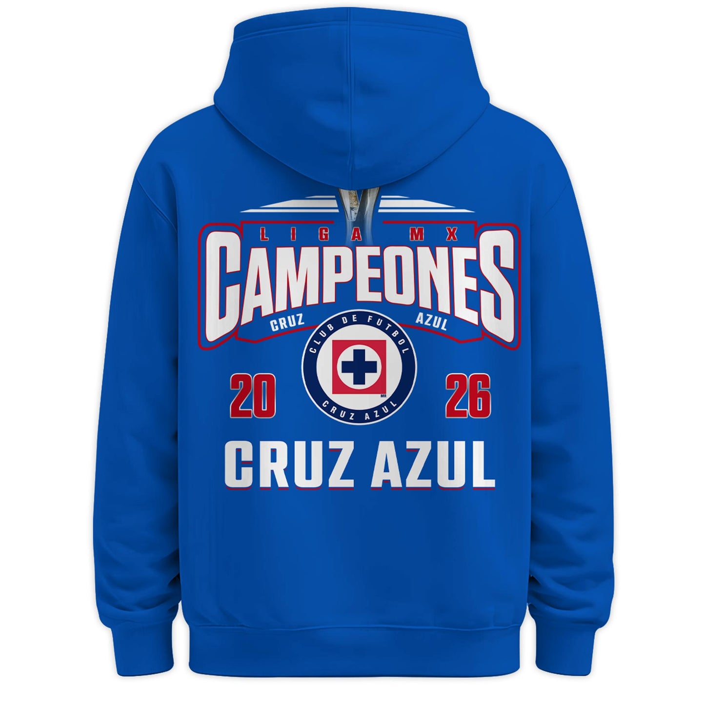 Cruz Azul 2026 Campeones Royal Blue Zip Hoodie