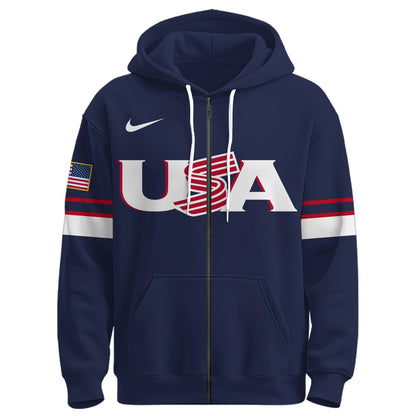 USA World Baseball Classic Zip Hoodie Ver 2