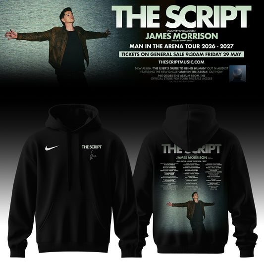 The Script ”Man In The Arena” Tour Limited Edition Signature – Hoodie