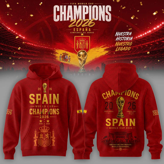 Spain World Cup Champions 2026 Hoodie 3