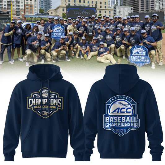 Georgia Tech Yellow Jackets Baseball ACC Tournament Champions Hoodie