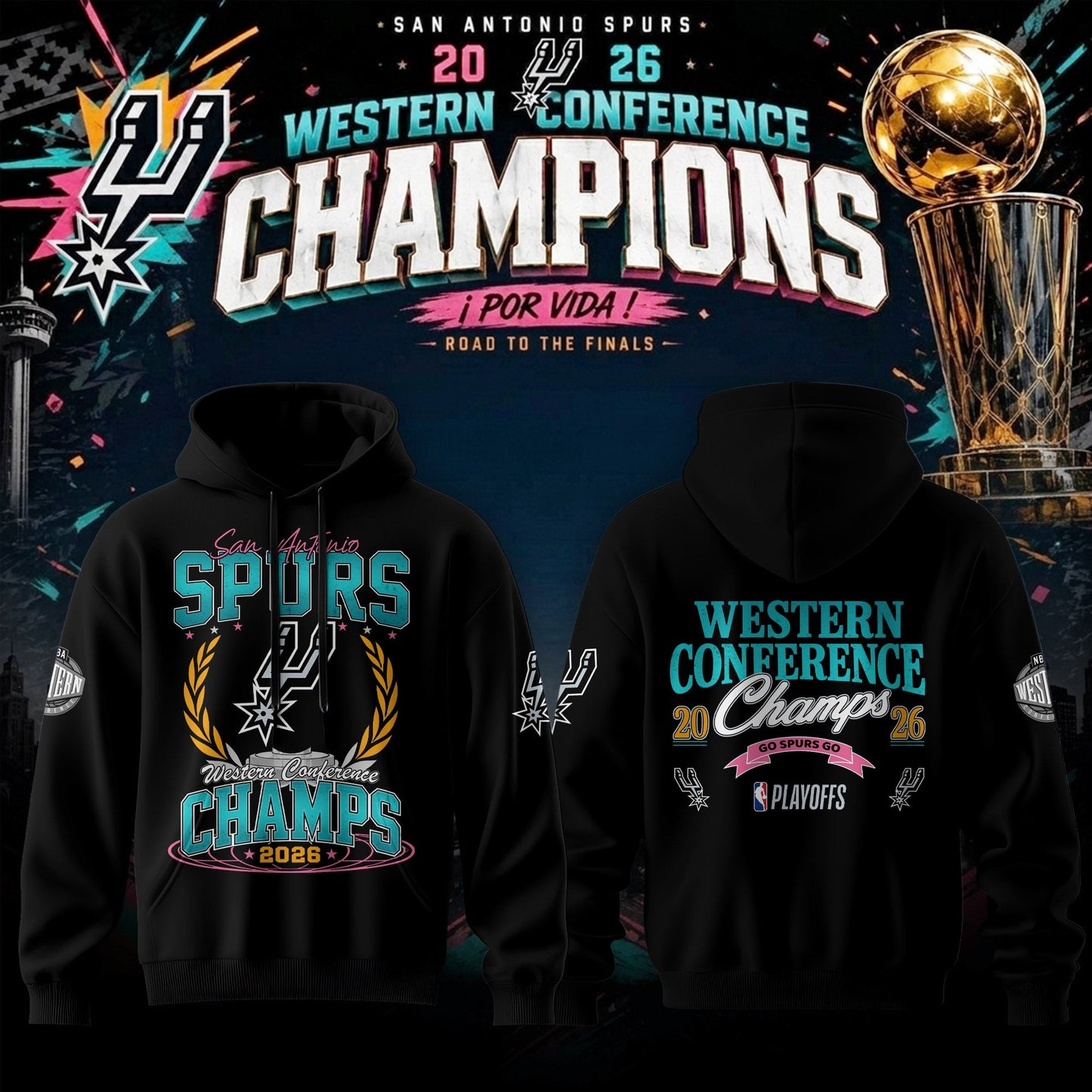 . 2026 Western Conference Champions Hoodie