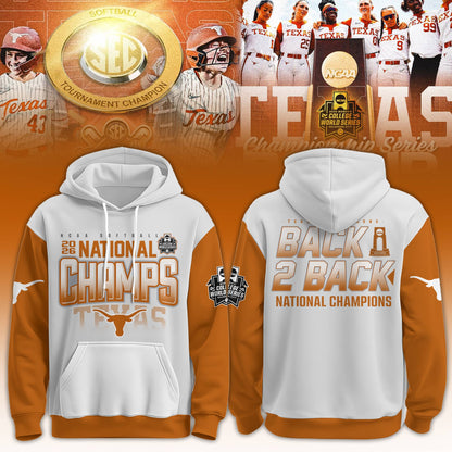 Texas Longhorns SoftBall Championship 2026 Women’s College World Series Hoodie