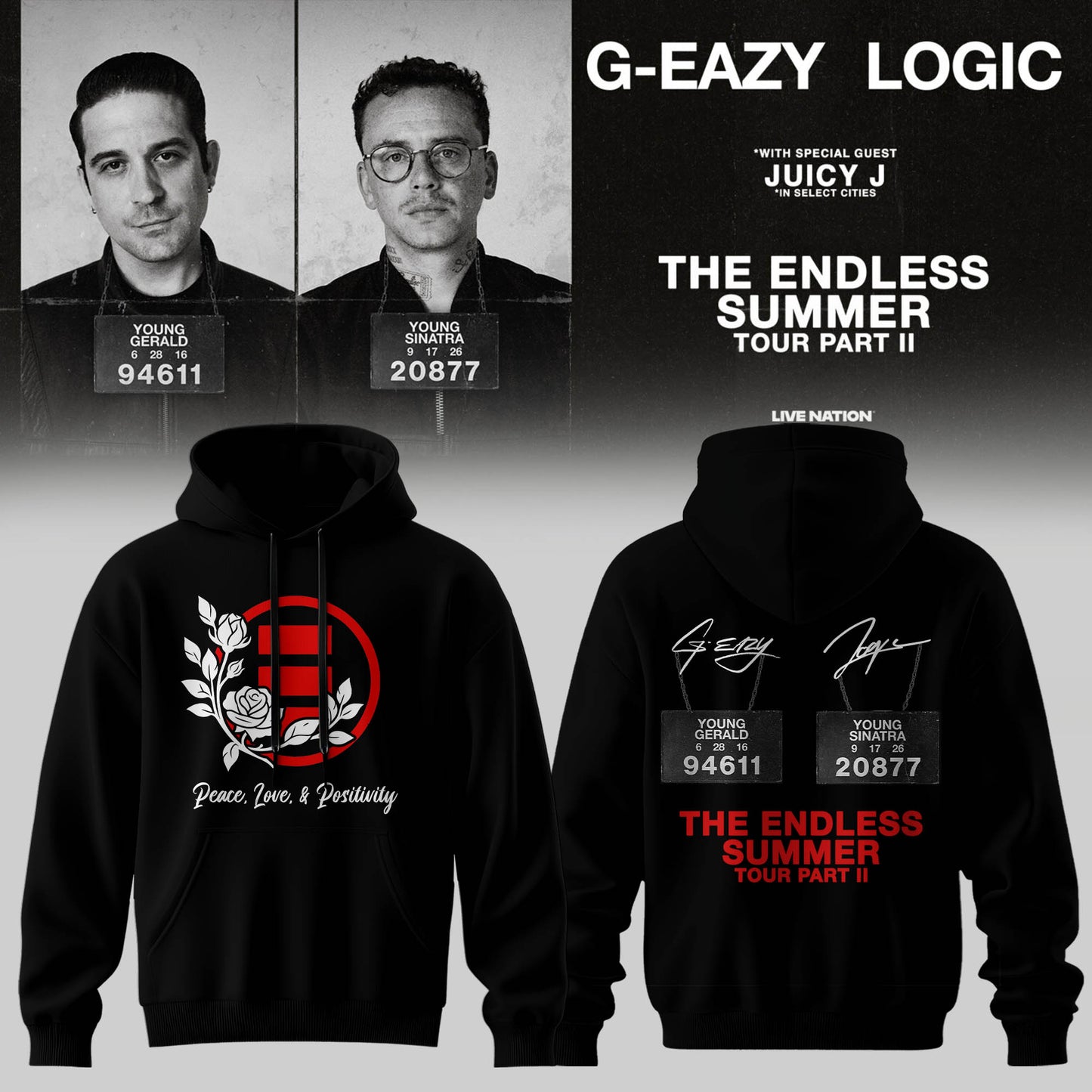 Logic & G-Eazy The Endless Summer Tour Part II Limited Hoodie