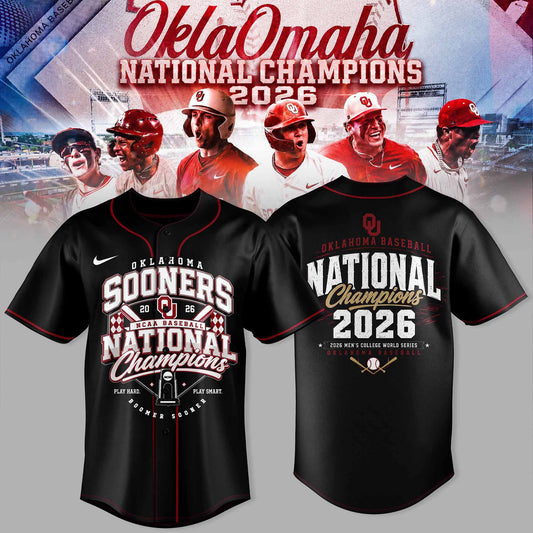 Oklahoma Sooners Baseball 2026 NCAA Baseball National Champions Jersey