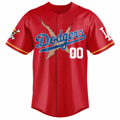LA Straw Hat Limited Editon Baseball Jersey – Red Edition